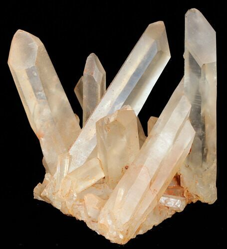 Tangerine Quartz Crystal Cluster - Madagascar #38959